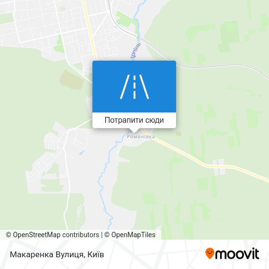Карта Макаренка Вулиця