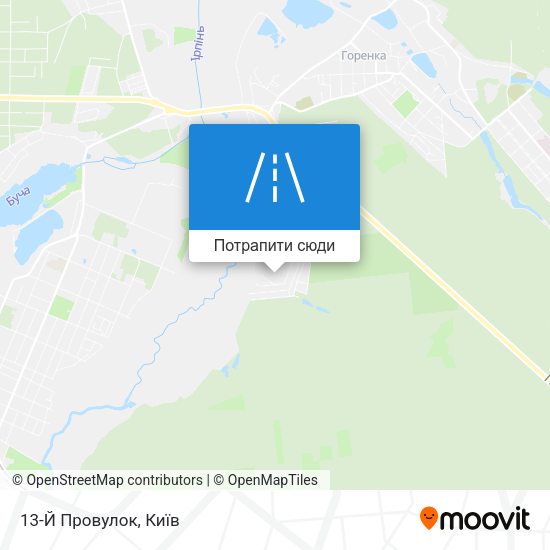 Карта 13-Й Провулок