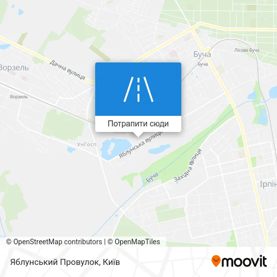 Карта Яблунський Провулок