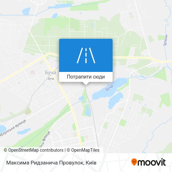 Карта Максима Ридзанича Провулок