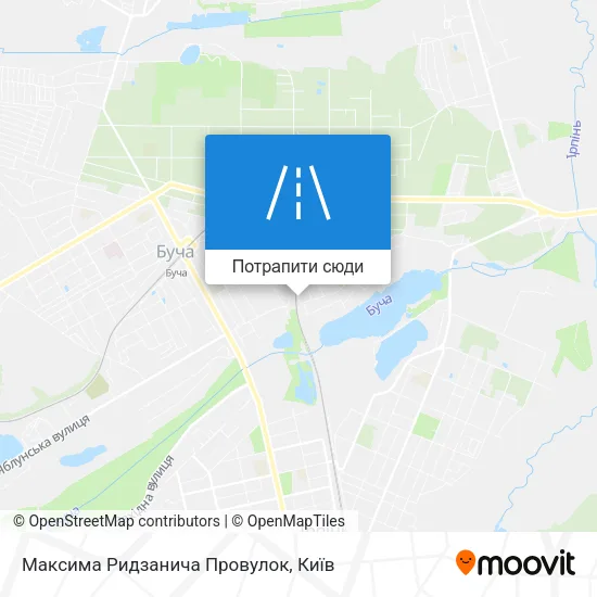 Карта Максима Ридзанича Провулок