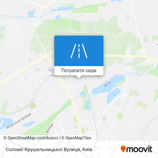 Карта Соломії Крушельницької Вулиця