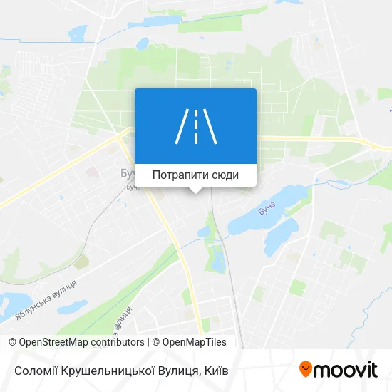 Карта Соломії Крушельницької Вулиця