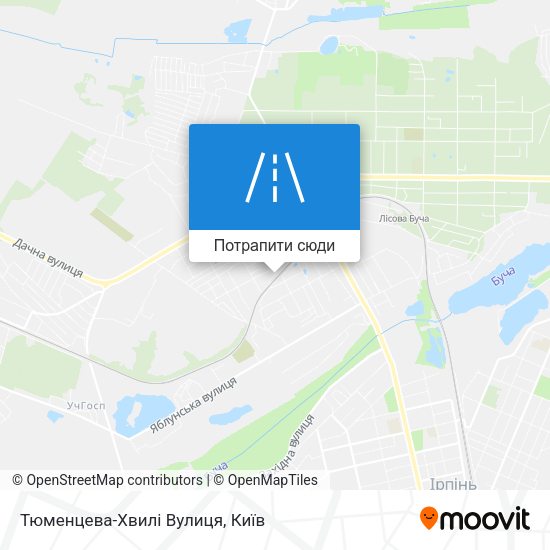 Карта Тюменцева-Хвилі Вулиця