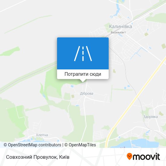 Карта Совхозний Провулок