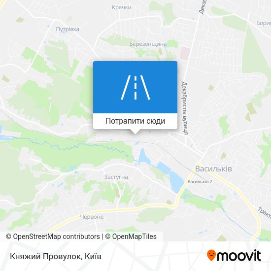 Карта Княжий Провулок