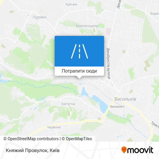 Карта Княжий Провулок