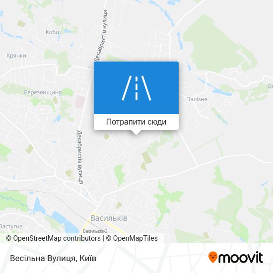 Карта Весільна Вулиця