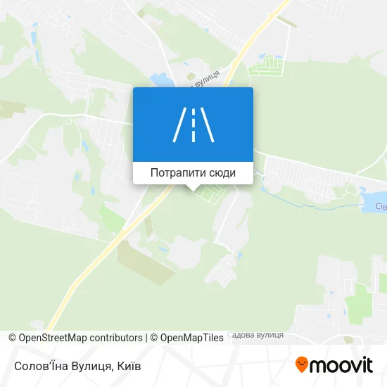 Карта Солов’Їна Вулиця