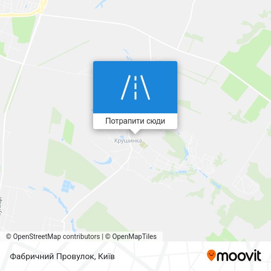 Карта Фабричний Провулок