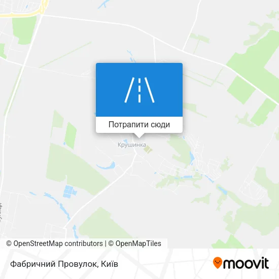 Карта Фабричний Провулок