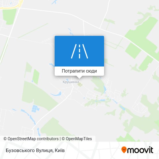Карта Бузовського Вулиця