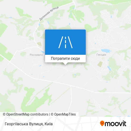 Карта Георгіївська Вулиця