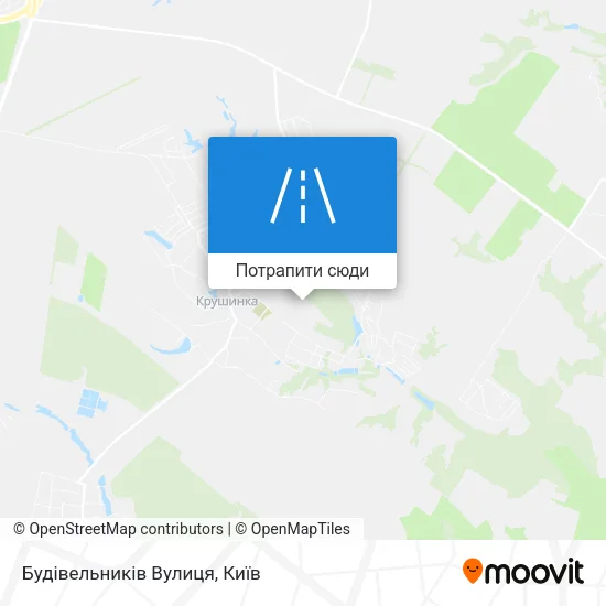 Карта Будівельників Вулиця