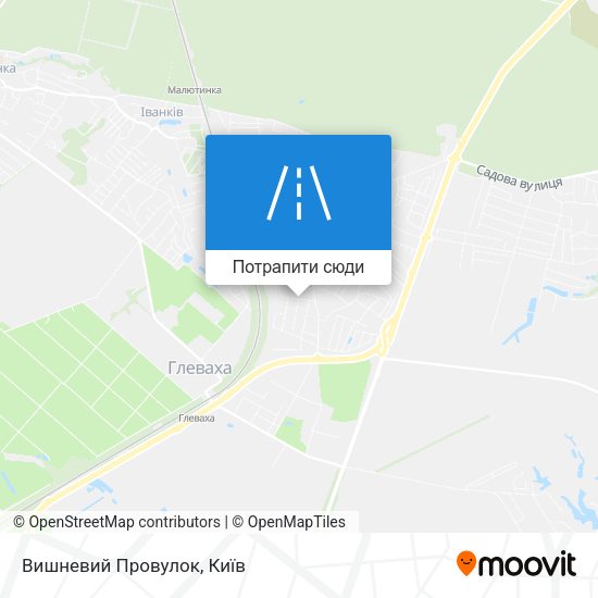 Карта Вишневий Провулок