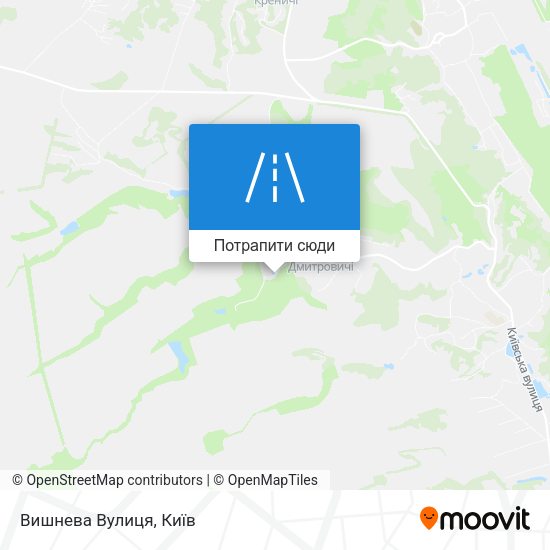 Карта Вишнева Вулиця