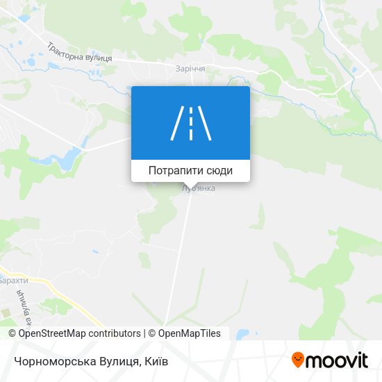 Карта Чорноморська Вулиця