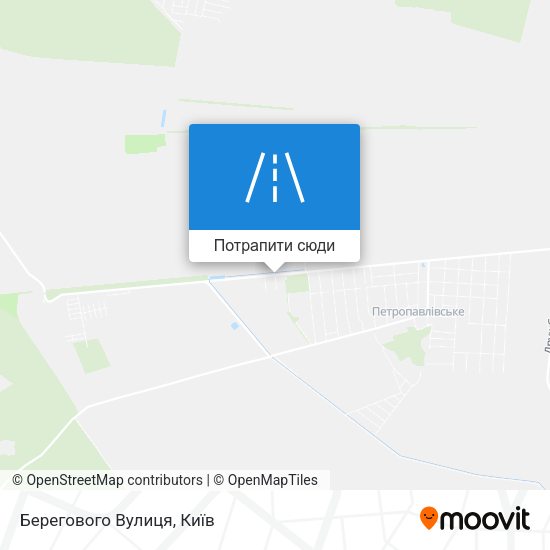 Карта Берегового Вулиця