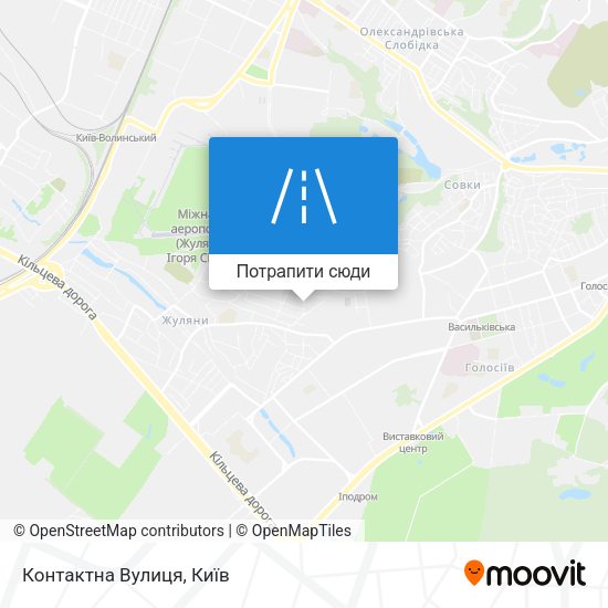 Карта Контактна Вулиця