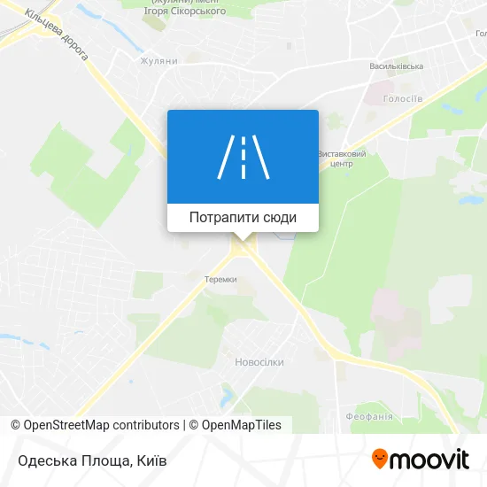 Карта Одеська Площа