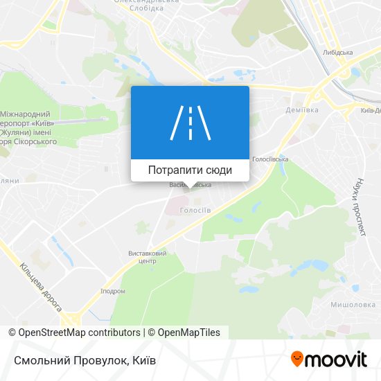 Карта Смольний Провулок