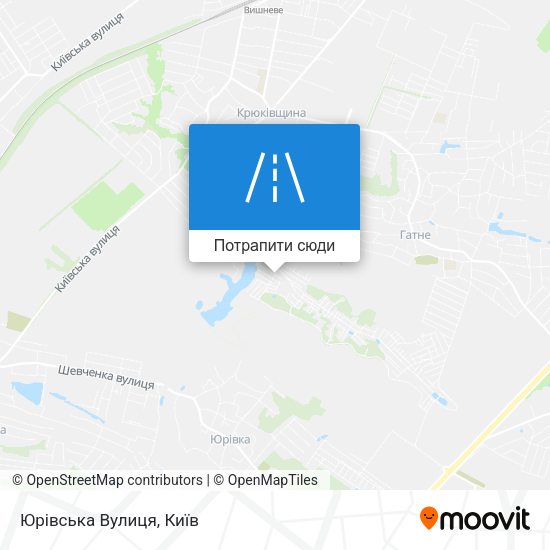 Карта Юрівська Вулиця