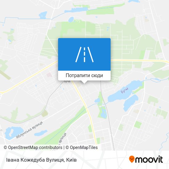 Карта Івана Кожедуба Вулиця