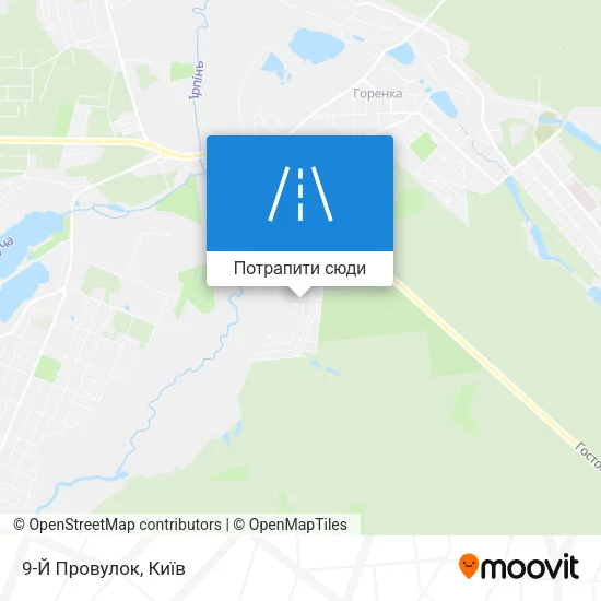 Карта 9-Й Провулок