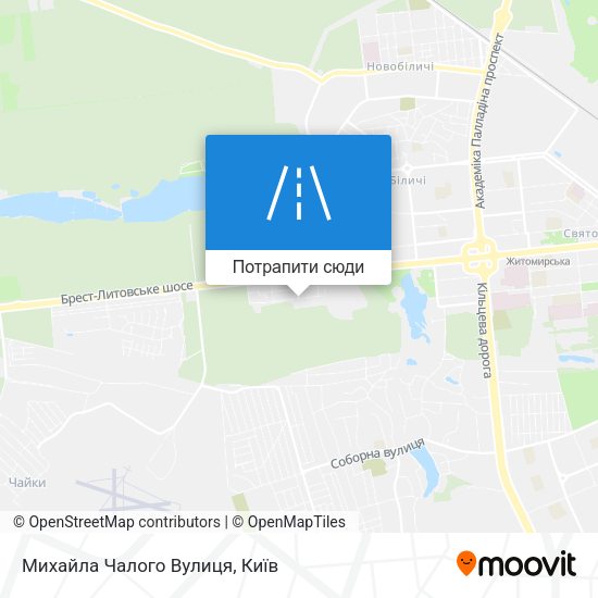 Карта Михайла Чалого Вулиця