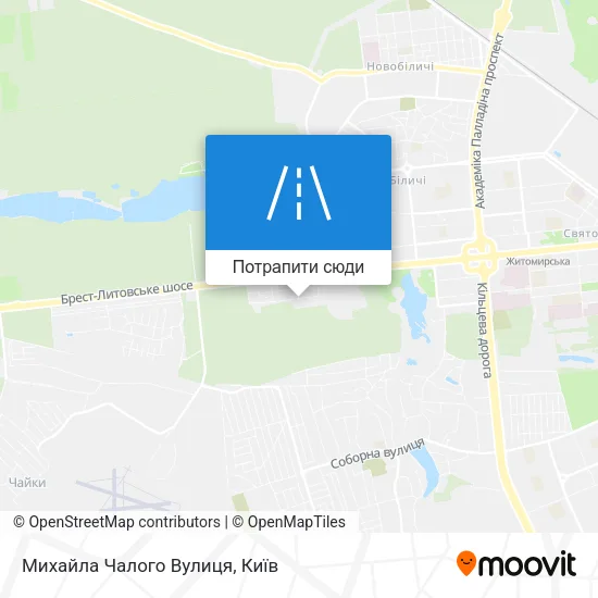 Карта Михайла Чалого Вулиця
