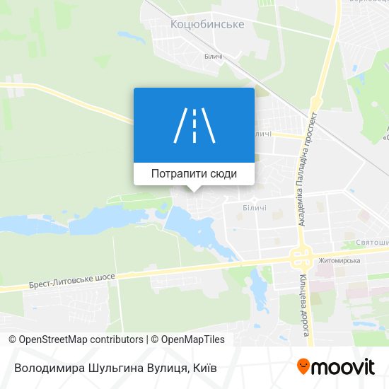 Карта Володимира Шульгина Вулиця