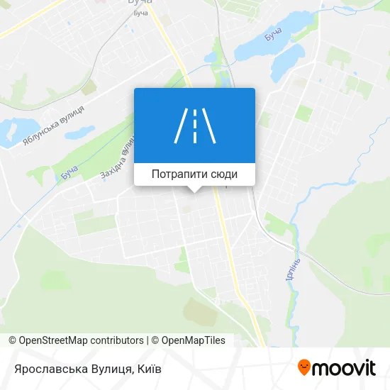 Карта Ярославська Вулиця