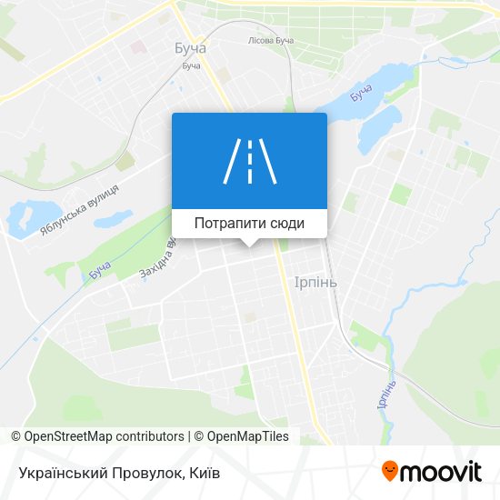 Карта Український Провулок