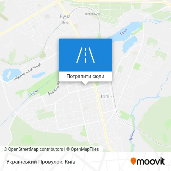 Карта Український Провулок