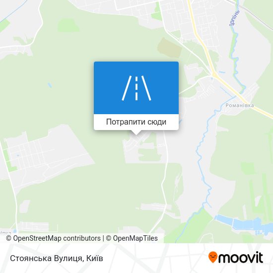 Карта Стоянська Вулиця