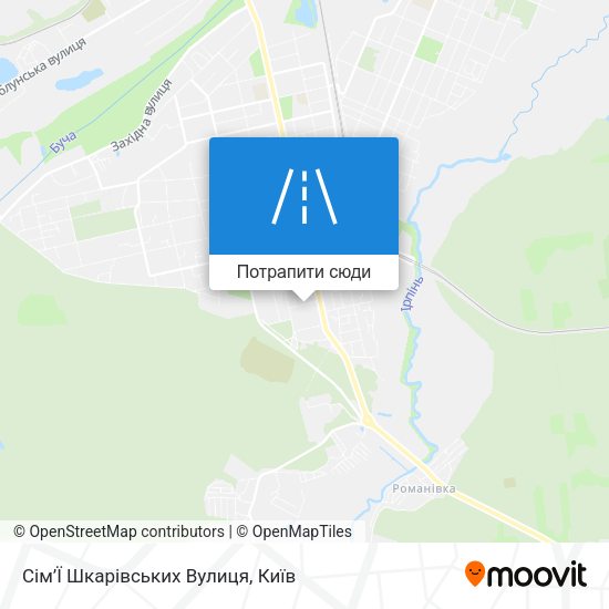Карта Сім’Ї Шкарівських Вулиця
