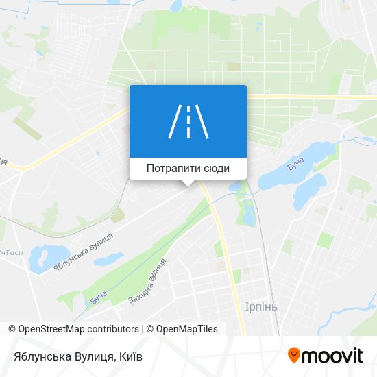 Карта Яблунська Вулиця