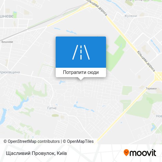 Карта Щасливий Провулок