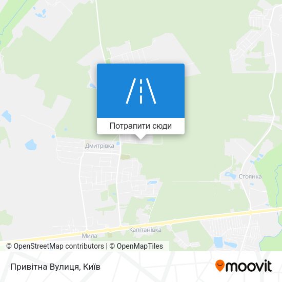 Карта Привітна Вулиця