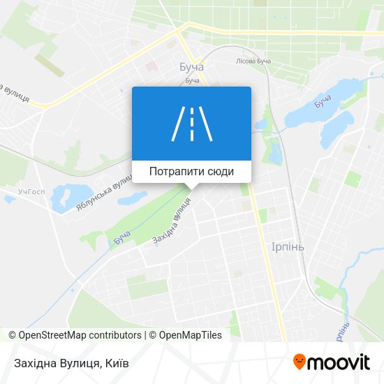 Карта Західна Вулиця