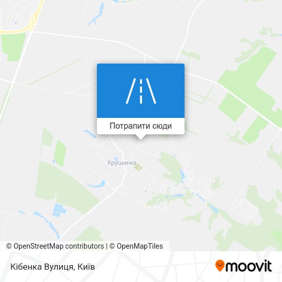 Карта Кібенка Вулиця