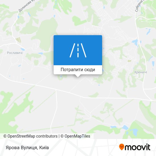 Карта Ярова Вулиця