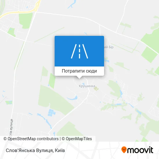 Карта Слов’Янська Вулиця