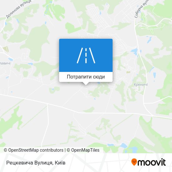 Карта Рецкевича Вулиця