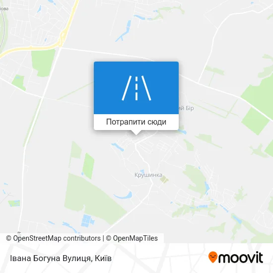 Карта Івана Богуна Вулиця