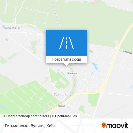 Карта Гетьманська Вулиця