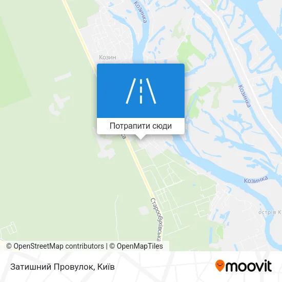 Карта Затишний Провулок