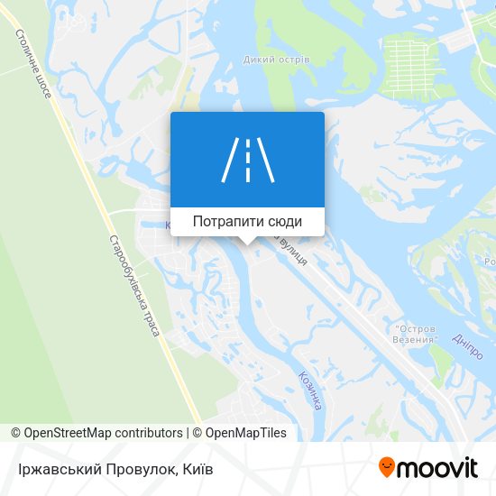 Карта Іржавський Провулок