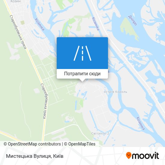 Карта Мистецька Вулиця