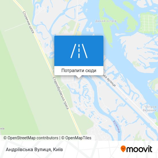 Карта Андріївська Вулиця